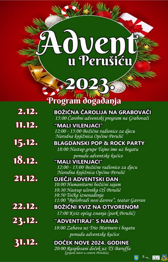 ADVENT Pozivamo vas i ovaj vikend u Perušić! | Indirektno